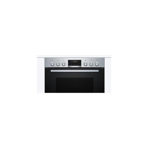 Bosch HND617LS66 EEK: A Einbauherd-Set mit Induktionskochfeld (HEB517BS1+NVQ645CB6E), 60cm breit, Flex Induction, Backwagen, Kindersicherung, 71L, edelstahl