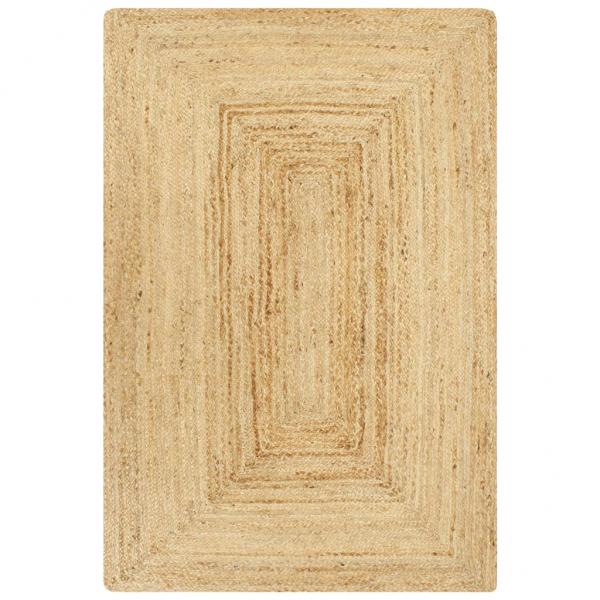 ARDEBO.de - Teppich Handgefertigt Jute Natur 80x160 cm