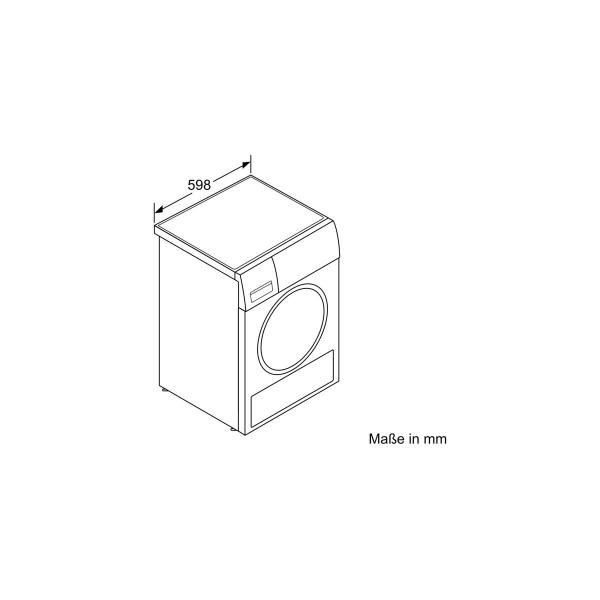 Bosch WQG2450R10 Serie 6 9kg A++ Wärmepumpentrockner, 60cm breit, AutoDry, LED-Display, Verflusungsanzeige, Automatikprogramm, Feuchtigkeitssensor, silber-schwarz