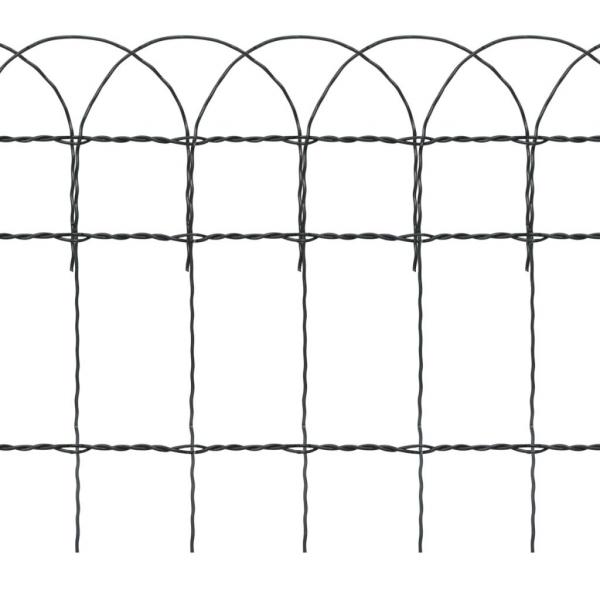 Beetzaun Pulverbeschichtetes Eisen 25×0,4 m