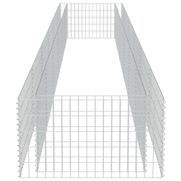 Gabionen-Hochbeet Verzinkter Stahl 540×90×50 cm