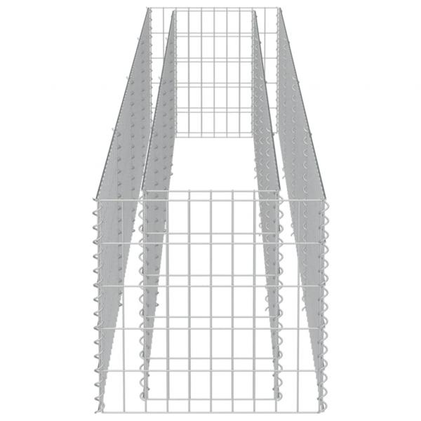 Gabionen-Hochbeet Verzinkter Stahl 360×50×50 cm