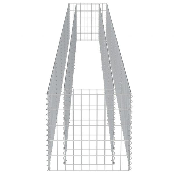 Gabionen-Hochbeet Verzinkter Stahl 450×50×50 cm