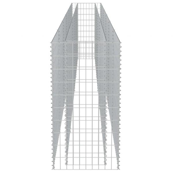 Gabionen-Hochbeet Verzinkter Stahl 540×50×100 cm