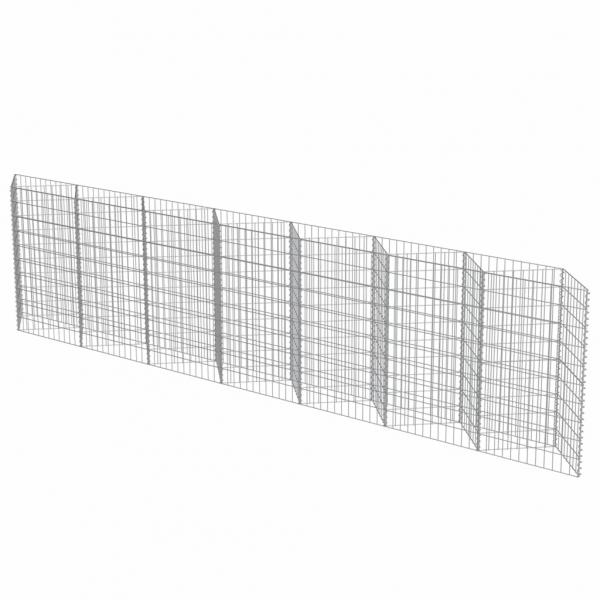 Gabionenwand Verzinkter Stahl 450×30×100 cm