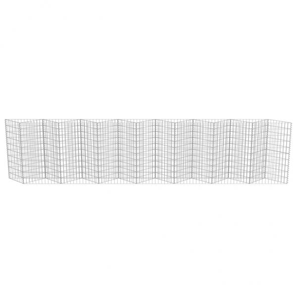 Gabionenwand Verzinkter Stahl 450×30×100 cm