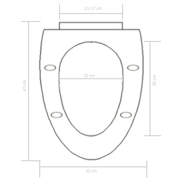 Toilettensitz mit Absenkautomatik und Quick-Release-Design Weiß