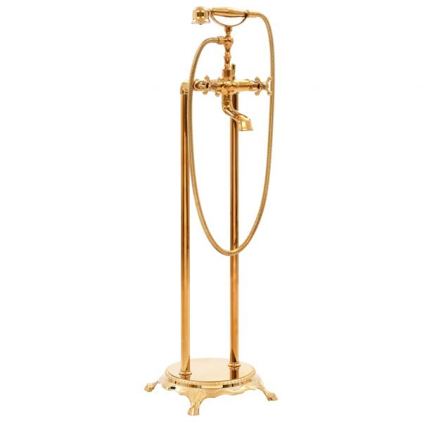 ARDEBO.de - Freistehende Badewannenarmatur Edelstahl 99,5 cm Golden