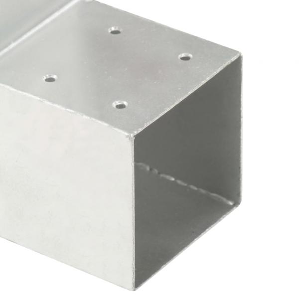 Pfostenverbinder 4 Stk. L-Form Verzinktes Metall 91 x 91 mm