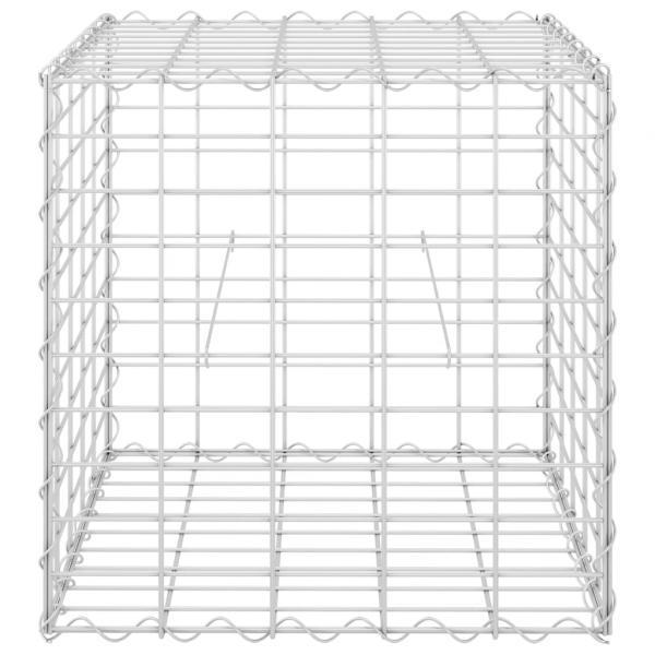Würfel-Gabionen-Hochbeet Stahldraht 50x50x50 cm  