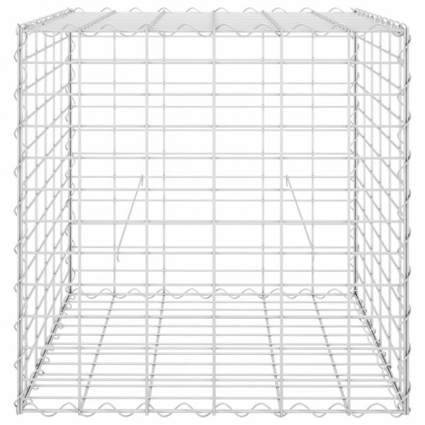 Würfel-Gabionen-Hochbeet Stahldraht 60x60x60 cm  