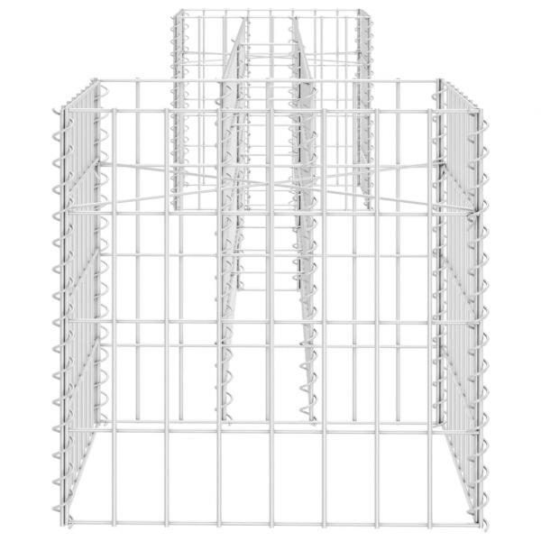 H-förmiger Gabionen-Pflanzkorb Stahldraht 260x40x40 cm  