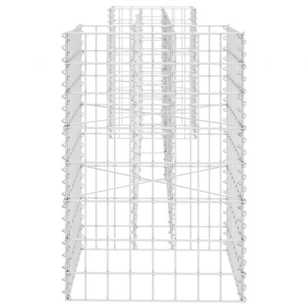 H-förmiger Gabionen-Pflanzkorb Stahldraht 260x40x60 cm  