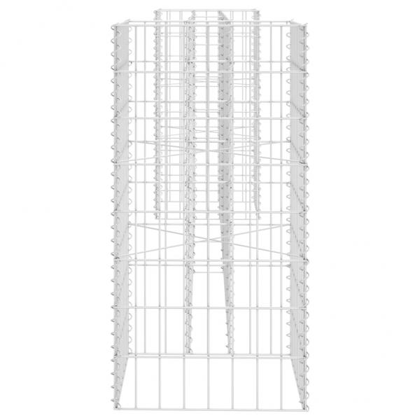 H-förmiger Gabionen-Pflanzkorb Stahldraht 260x40x80 cm  