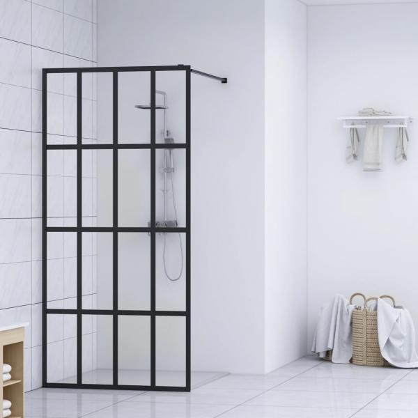 ARDEBO.de - Duschwand für Walk-in Dusche Klares Sicherheitsglas 100x195 cm