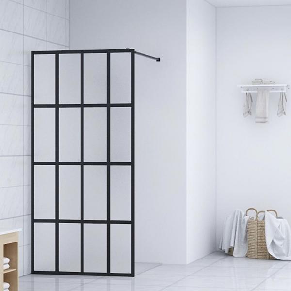 ARDEBO.de - Duschwand für Walk-in Dusche Mattes Sicherheitsglas 90x195 cm