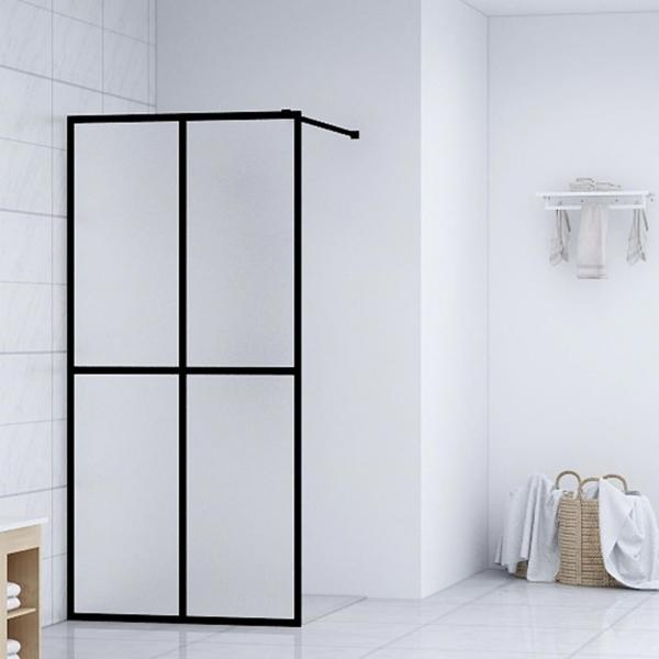 ARDEBO.de - Duschwand für Walk-in Dusche Mattes Sicherheitsglas 80x195 cm