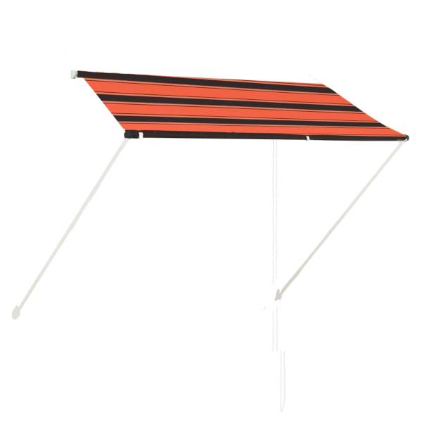 ARDEBO.de - Einziehbare Markise 250×150 cm Orange und Braun