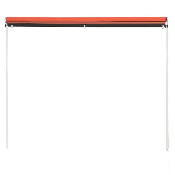 Einziehbare Markise 250×150 cm Orange und Braun