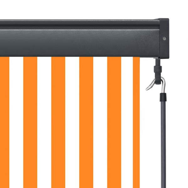 Außenrollo 60 x 250 cm Weiß und Orange