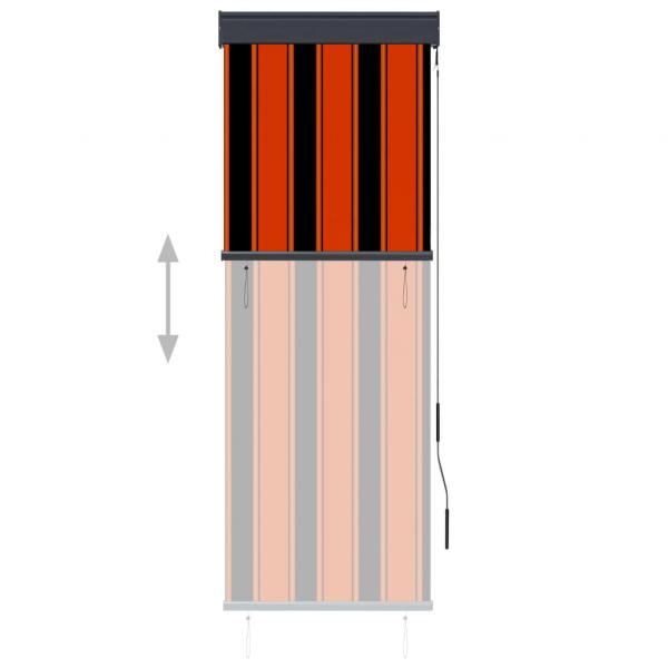 Außenrollo 60 x 250 cm Orange und Braun