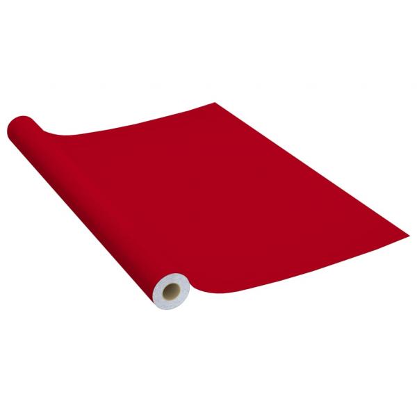 Selbstklebende Möbelfolie Rot 500 x 90 cm PVC