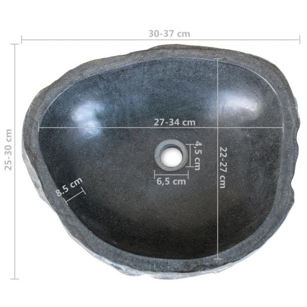 Waschbecken Flussstein Oval (29-38)x(24-31) cm