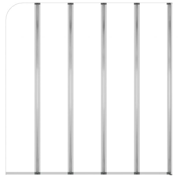 Duschabtrennung 120x140 cm Hartglas Transparent