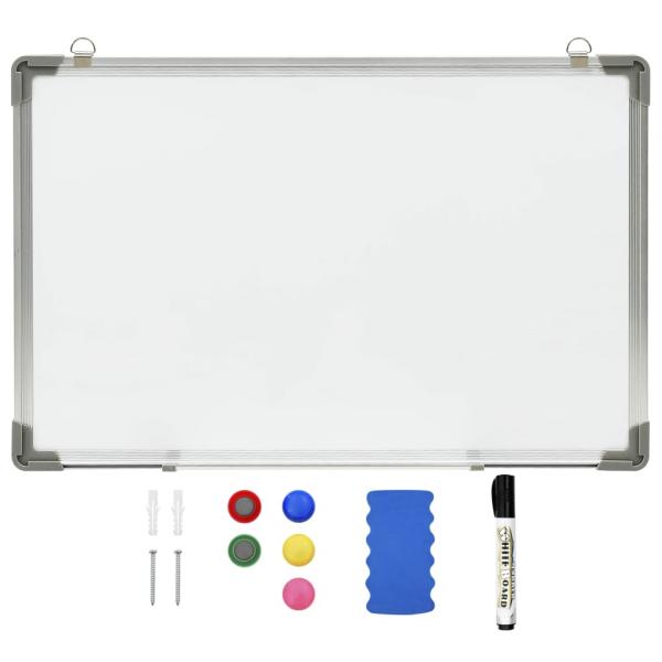 ARDEBO.de - Magnetisches Whiteboard Weiß 50 x 35 cm Stahl