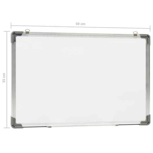 Magnetisches Whiteboard Weiß 50 x 35 cm Stahl