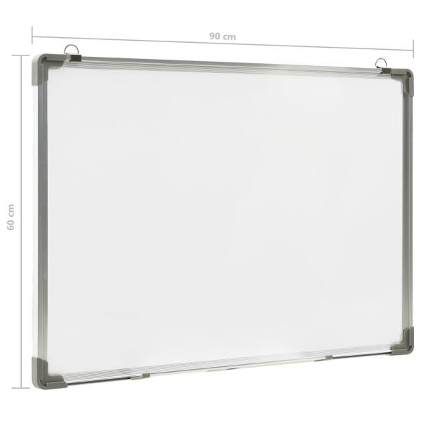 Magnetisches Whiteboard Weiß 90 x 60 cm Stahl