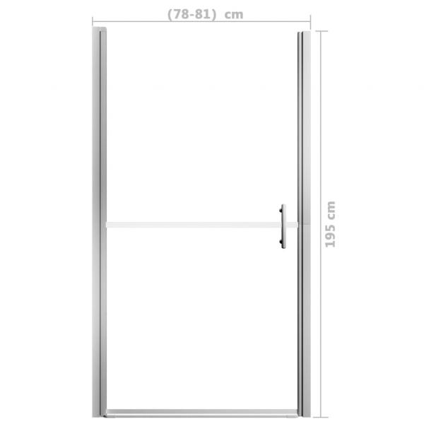 Duschtür Hartglas 81x195 cm