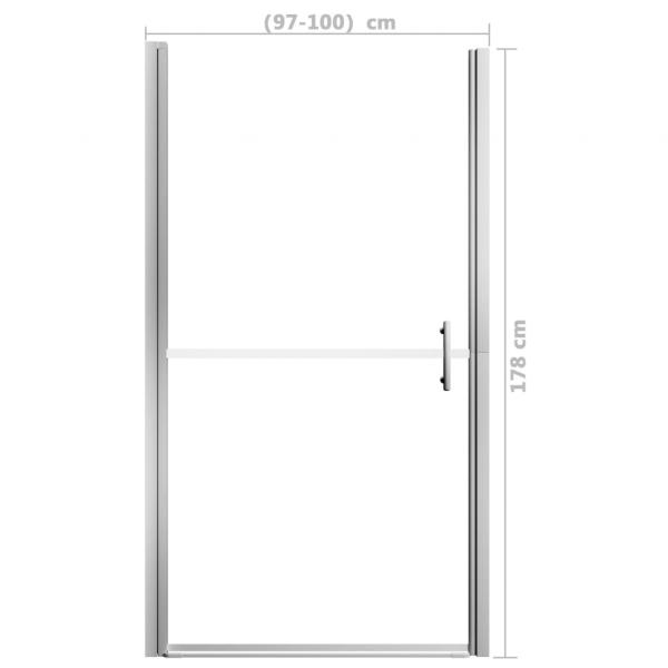 Duschtür Mattes Hartglas 100x178 cm