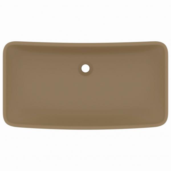 Luxus-Waschbecken Rechteckig Matt Creme 71x38 cm Keramik