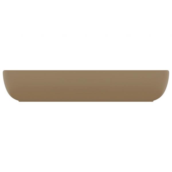 Luxus-Waschbecken Rechteckig Matt Creme 71x38 cm Keramik