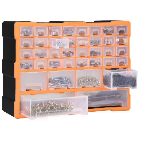 Multi-Schubladen-Organizer mit 38 Schubladen 52x16x37,5 cm