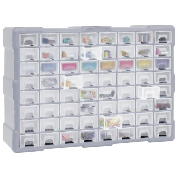 Multi-Schubladen-Organizer mit 64 Schubladen 52x16x37,5 cm