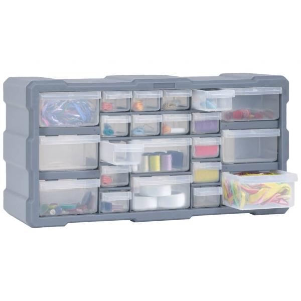 Multi-Schubladen-Organizer mit 22 Schubladen 49x16x25,5 cm 