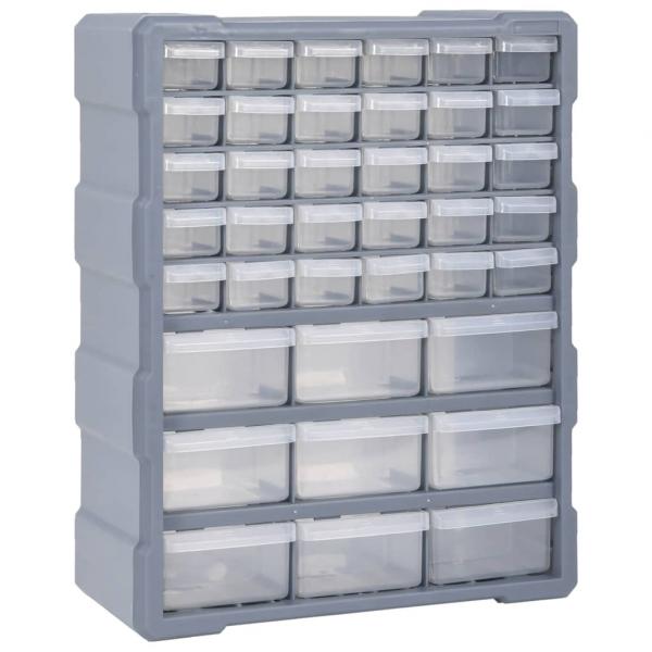 ARDEBO.de - Multi-Schubladen-Organizer mit 39 Schubladen 38x16x47 cm 