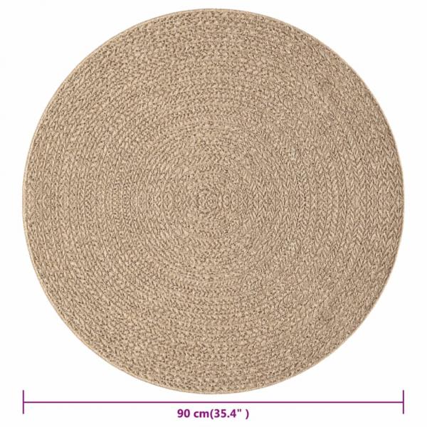 Teppich 90 cm Jute-Optik Innen und Außen