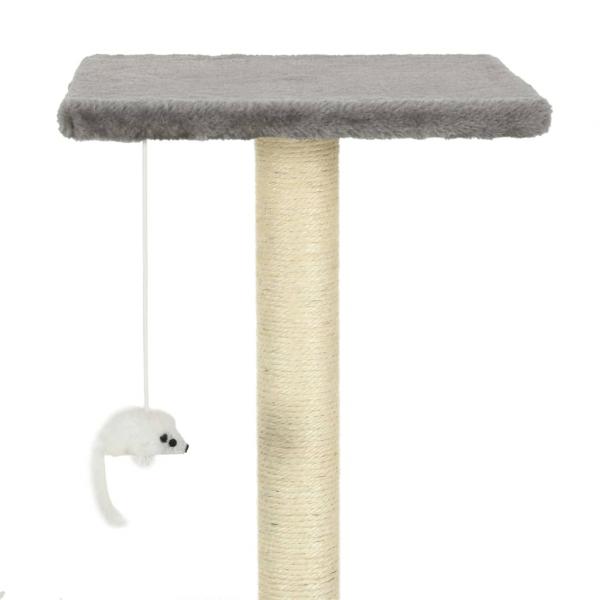 Katzen-Kratzbaum Sisal 95 cm Grau