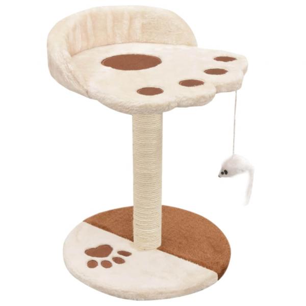 Katzen-Kratzbaum Sisal 40 cm Beige und Braun