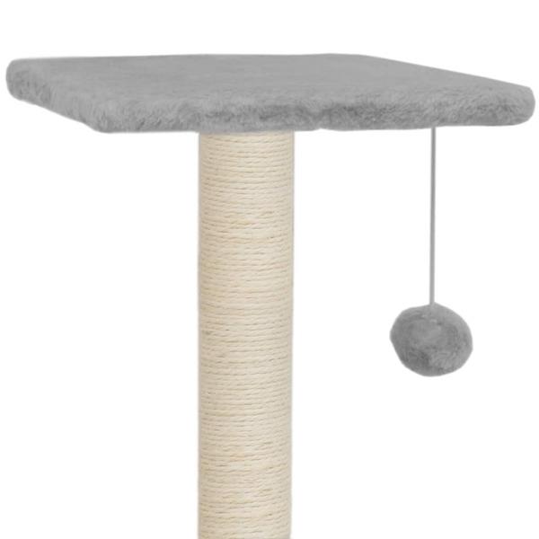 Katzen-Kratzbaum Sisal 65 cm Grau