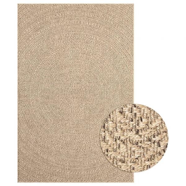 Teppich ZIZUR 160x230 cm Jute-Optik Indoor und Outdoor