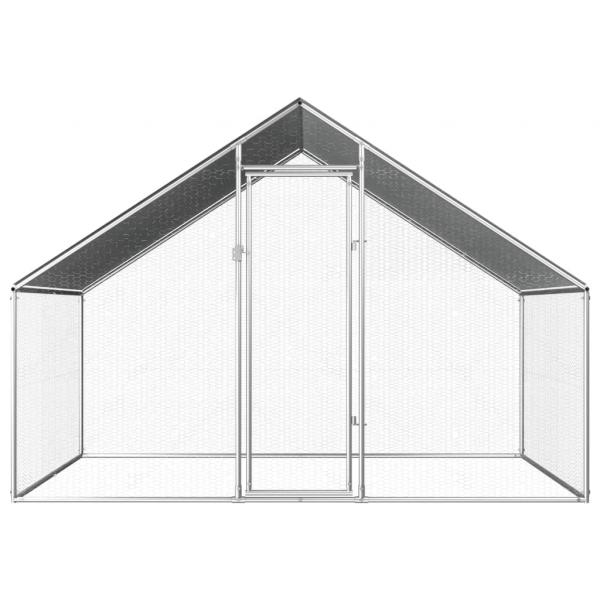 Outdoor-Hühnerkäfig 2,75x2x1,92 m Verzinkter Stahl  