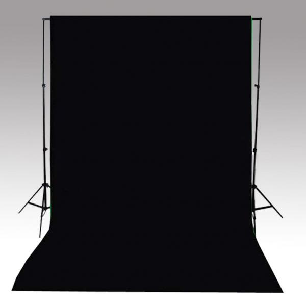 Fotohintergrund Baumwolle Schwarz 500 x 300 cm