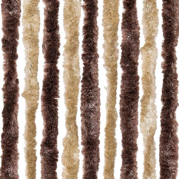 Insektenschutz-Vorhang Beige und Hellbraun 100x220 cm Chenille