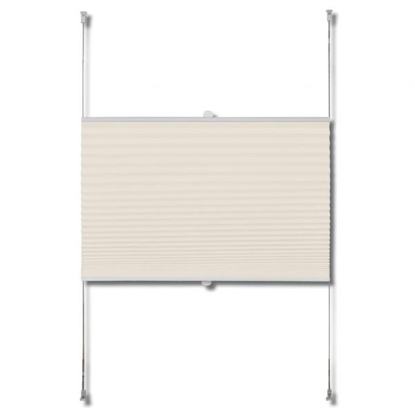 Plissee Faltrollo Rollo Plisseerollo 60x125cm Creme