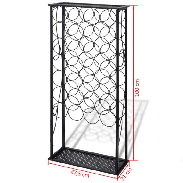 Flaschenregal für 28 Flaschen Metall 