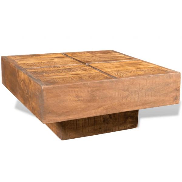 ARDEBO.de - Couchtisch Braun Quadratisch Massivholz Mango 